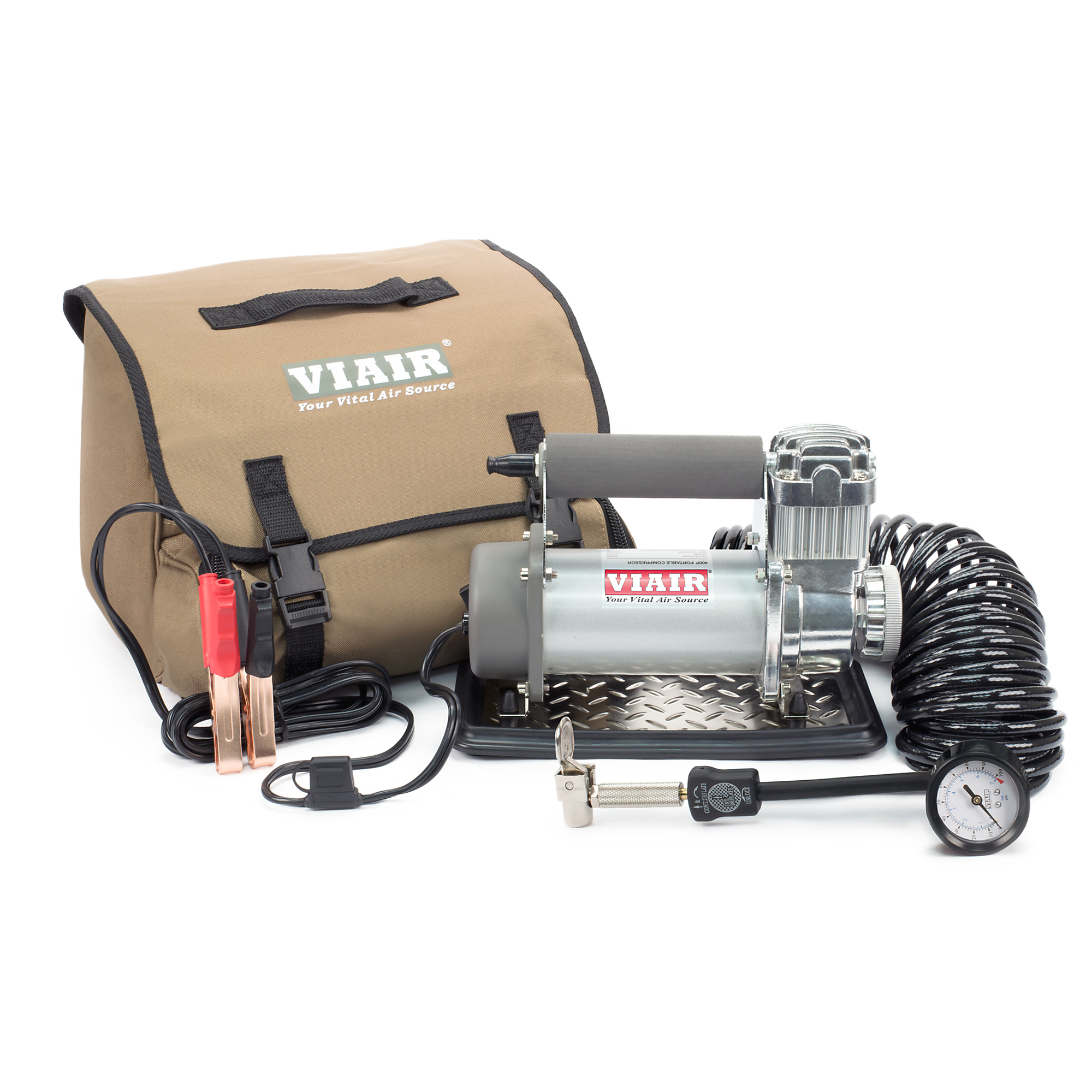 Viair, 400P Portable Air Compressor Tire Inflator, Max. PSI 150 Power Source Electric, Model# 40050